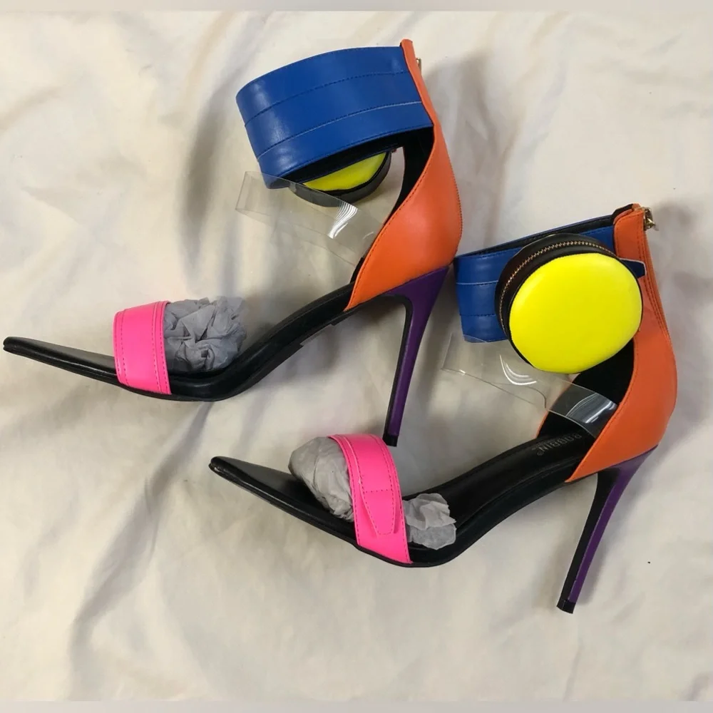 Cute Sexy High heel sandals cape robbin size: 9 color: multicolored - Picture 8 of 10